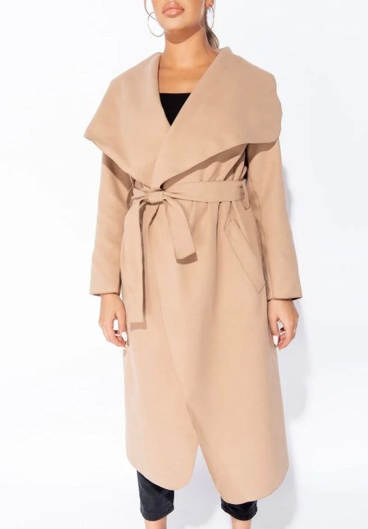 Beige Waterfall Jacket